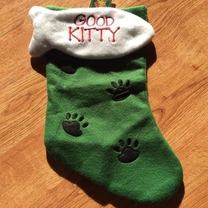 Good Kitty Christmas Stocking Kitties NWT New